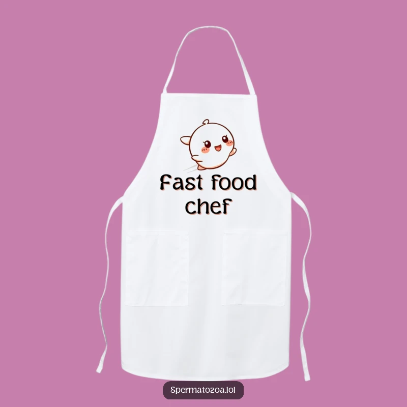 Funny Speedy Smile Apron: Glowing Kitchen Fun, Ideal Funny Gift for Busy Cooks