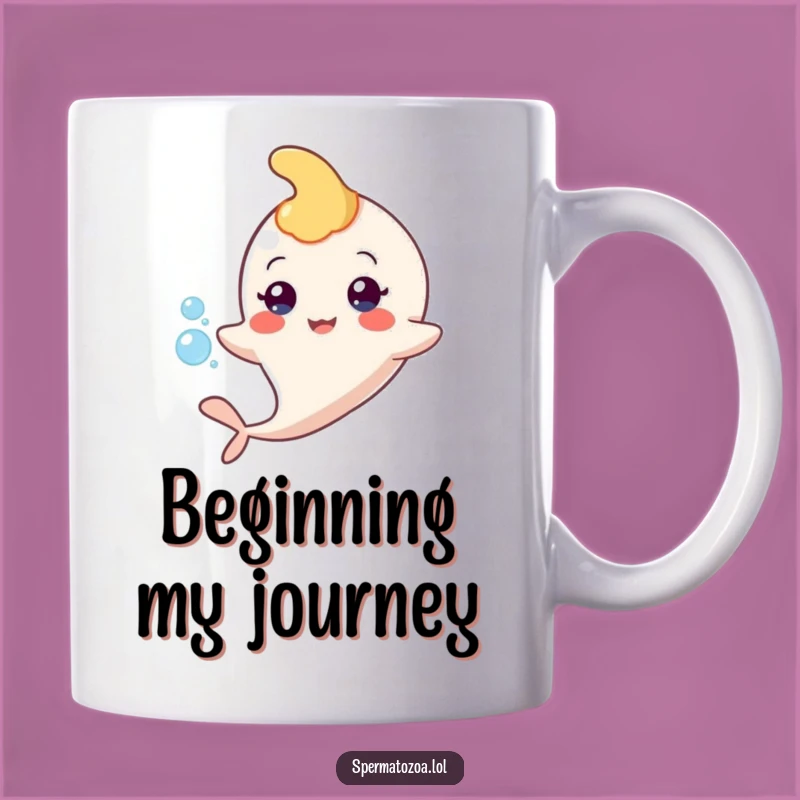 Funny Sperm Hug Mug - Start Your Day with a Reproductive Giggle!