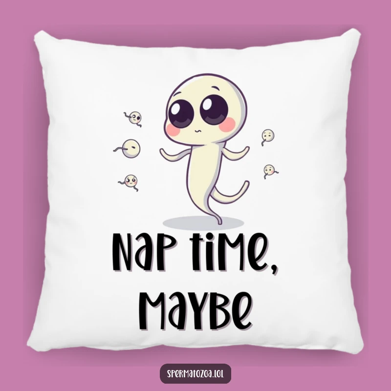 Funny Sperm Cell Juggling Pillow: Cuddle Up With Wacky Science!