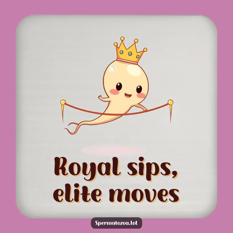 Funny Sperm King Coasters: Set of 4 Hilarious Sperm Cell Drink Gifts