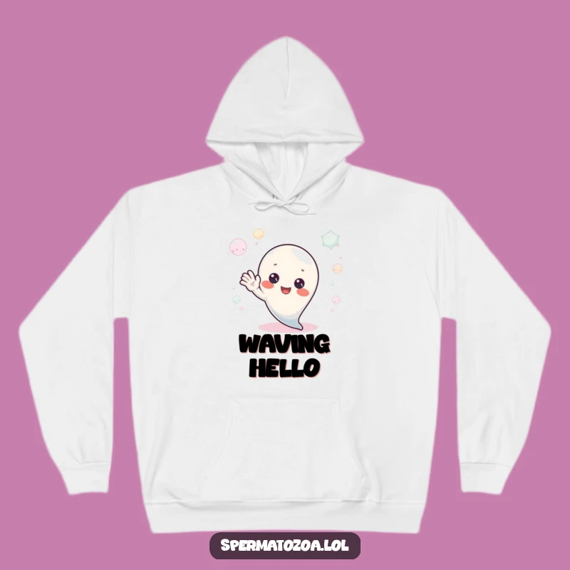Funny Sperm Hello Hoodie: Stay Cozy with a Friendly Greeting and Humor