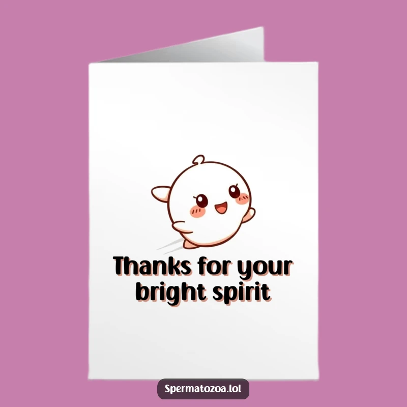 Free Printable Thank You Card: Speedy Smile Glow, Bright Funny Downloadable Gift