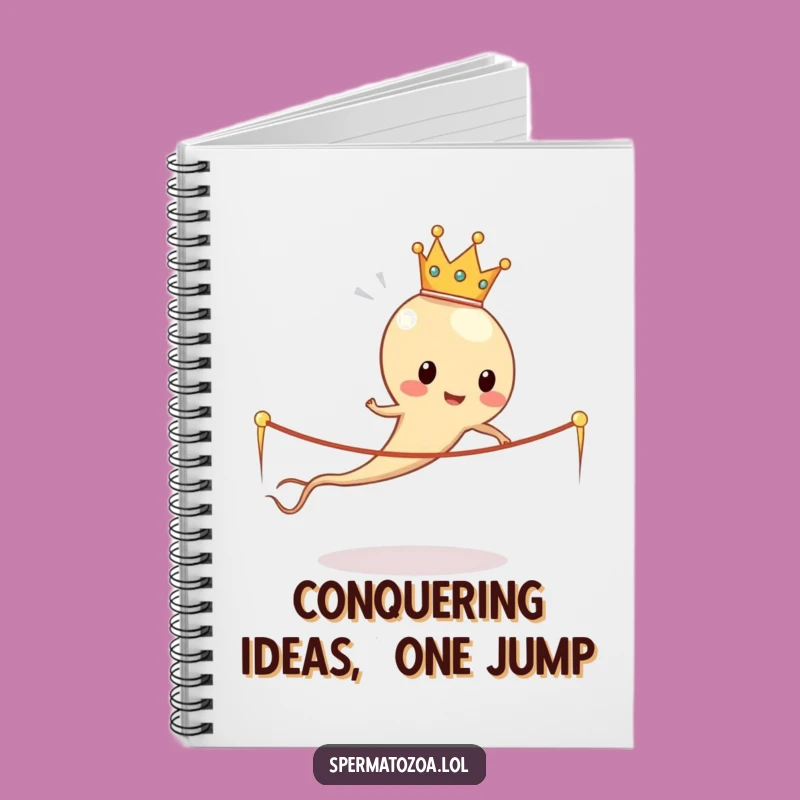 Funny Sperm King Notebook: Hilarious Sperm Cell Journal for Jotting Laughs
