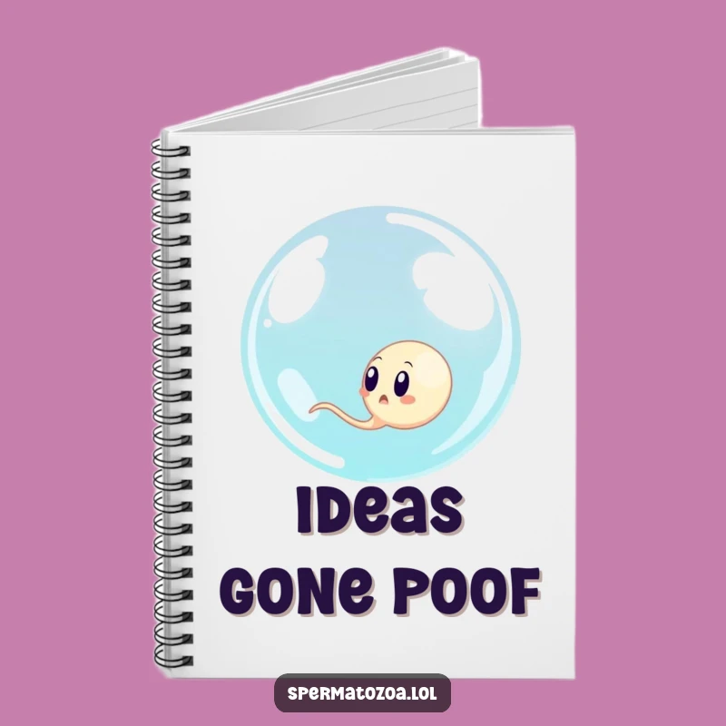 Funny Surprised Sperm Bubble Notebook: Hilarious Cell Journal, Great Funny Gift