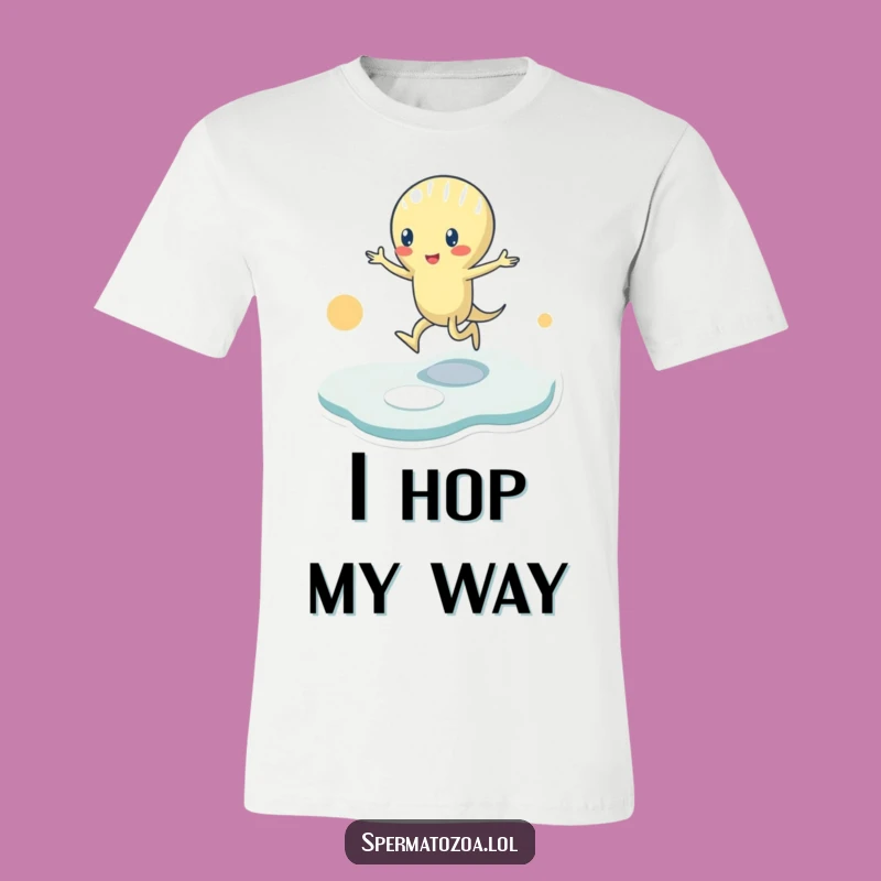 Funny Sperm Hopscotch T-Shirt: Wear Your Playful Spirit with Pride