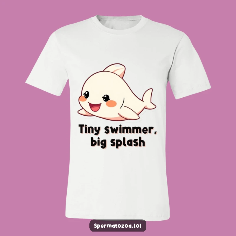 Funny Tiny Swimmer T-Shirt: Go Further with Determination, A Hilarious Funny Gift!