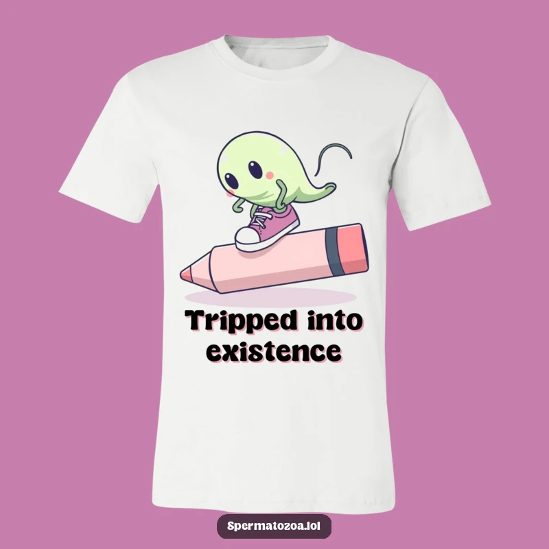 Funny Sperm Cell Tripping T-Shirt: Wear Your Stumbles With Pride!