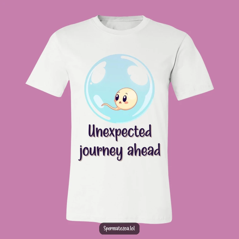 Funny Surprised Sperm Bubble T-Shirt: Hilarious Cell Encounter, Great Funny Gift